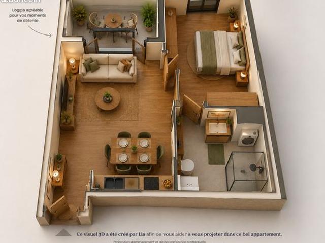 Appartement 2 pièces 34 m²