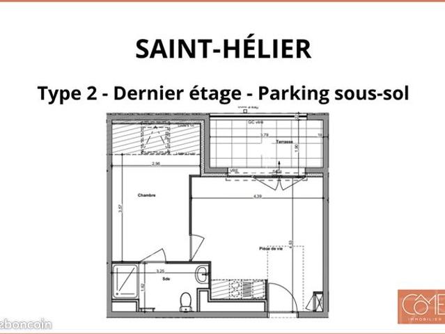 Appartement 2 pièces 35 m²