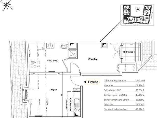 Appartement 2 pièces, 36 m² à louer à Houilles 78800