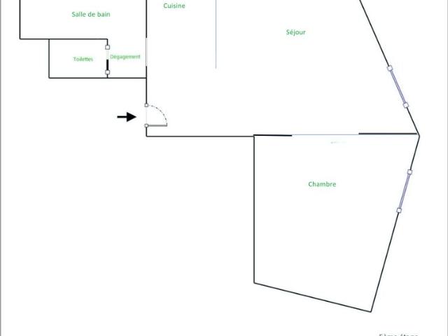 Appartement 2 pièces, 36 m² à louer à Nantes 44000