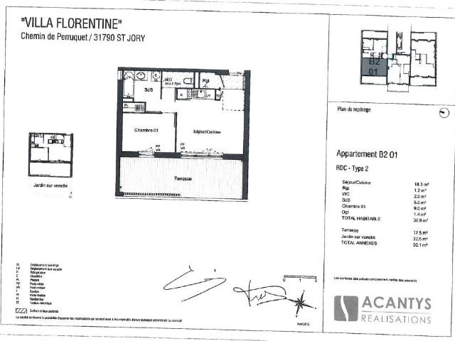 Appartement 2 pièces, 36 m² à louer à Saint Jory 31790
