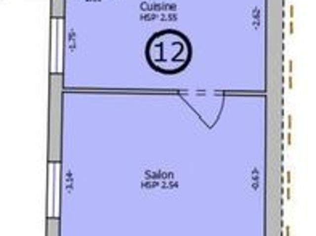 Appartement 2 pièces 38 m²