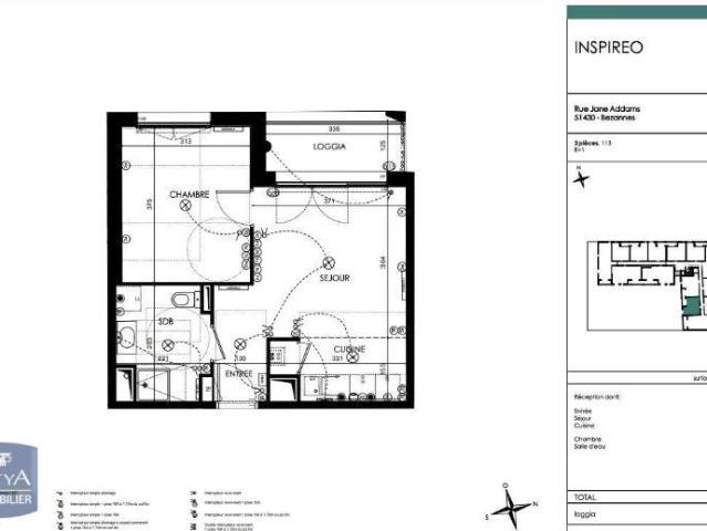 Appartement 2 pièces 39 m²