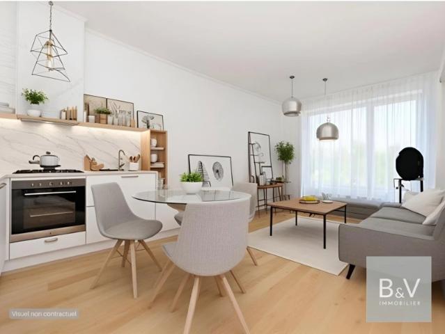 Appartement 2 pièces de 41 m² avec balcon et parking