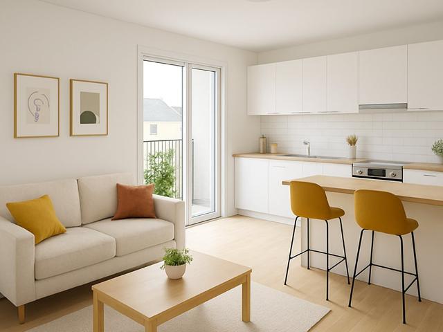 Appartement 2 pièces de 46 m2 L'Huisserie