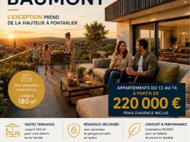 Appartement 2 pièces Le 23 BAUMONT