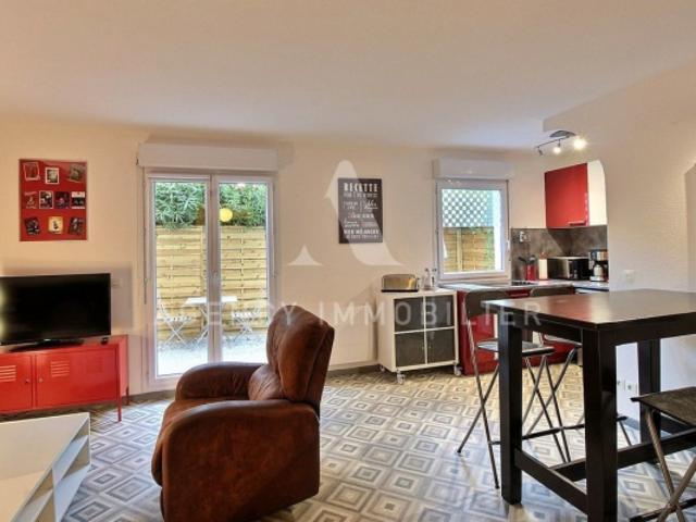 Appartement 2 pièces meublé avec jardin
