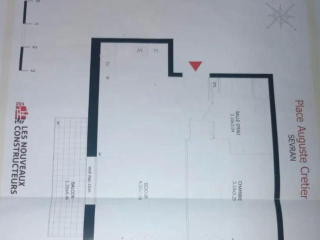 Appartement 2 pièces neuf loué meublé
