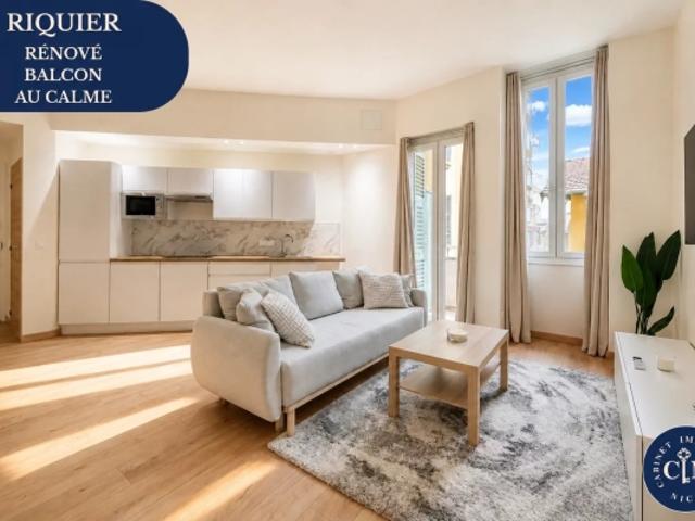 Appartement 2 pièces rénové – Riquier – Balcon – Entièrement meublé