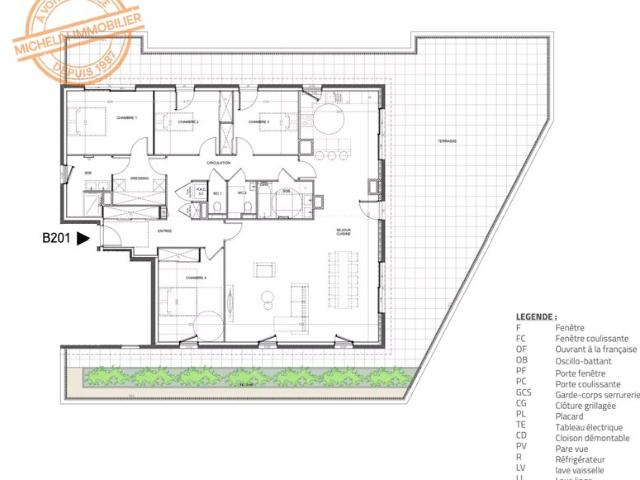 Appartement 2ème étage 158,48 m2