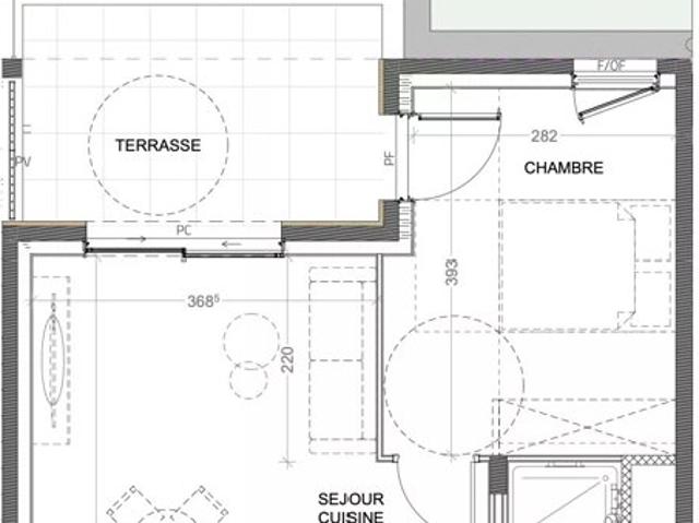 Appartement 2ème étage 45,25 m2