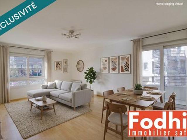 Appartement 3 pièce de 73m² avec Balcon box et cave