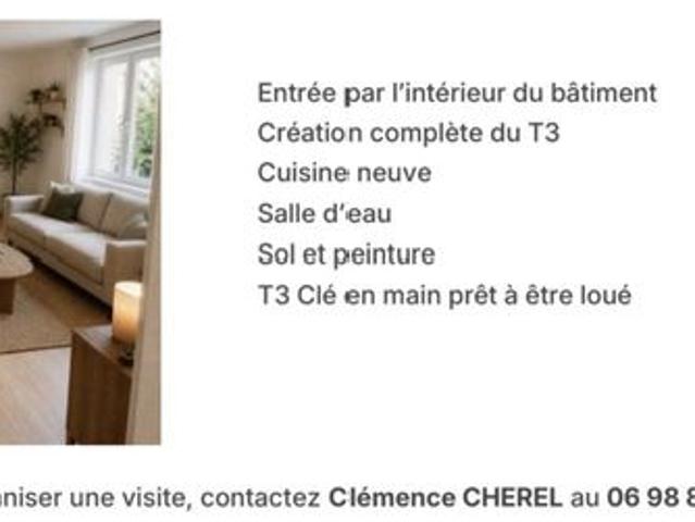 Appartement 3 pièces 43 m²
