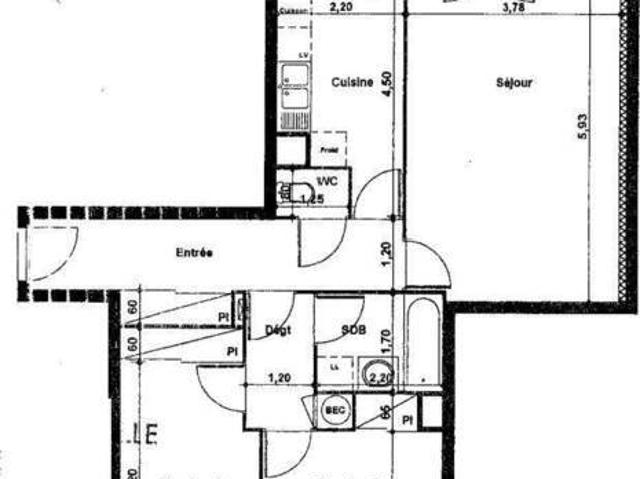 Appartement 3 pièces 44000 Nantes Réf: 11942