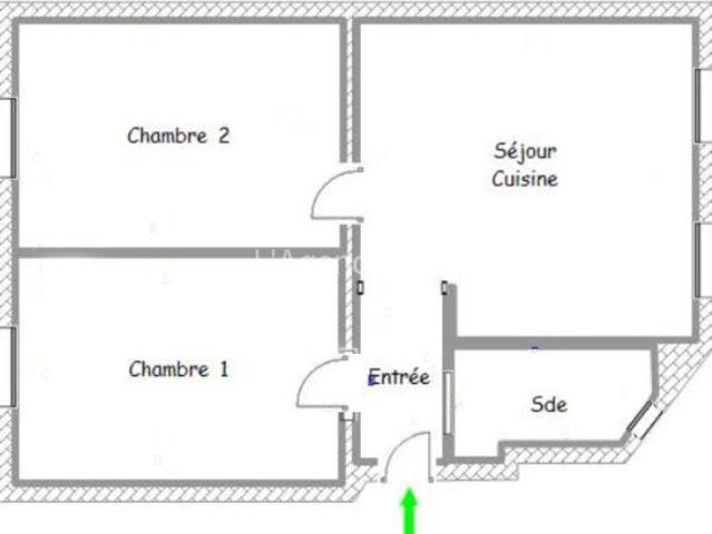 Appartement 3 pièces 45 m²