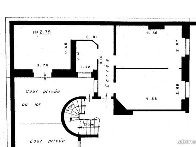 Appartement 3 pièces 45 m²
