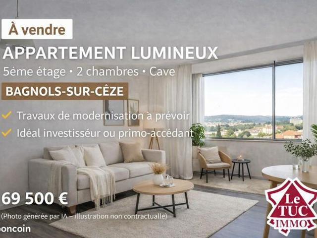 Appartement 3 pièces 57 m²