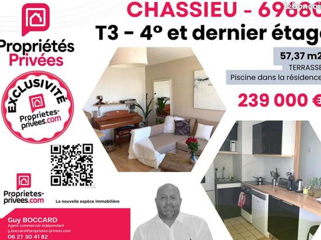 Appartement 3 pièces 57 m²