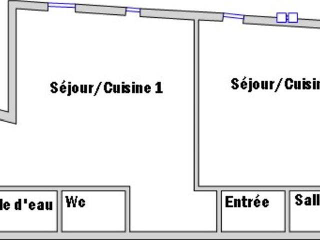 Appartement 3 pièces 55 m²