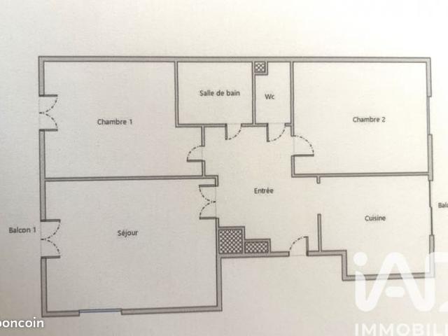 Appartement 3 pièces 55 m²