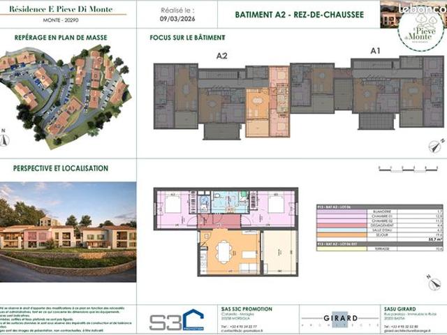 Appartement 3 pièces 56 m²