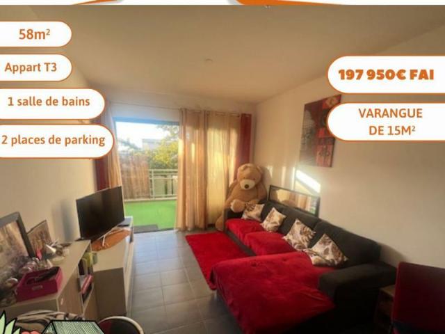 Appartement 3 pièces 58 m²