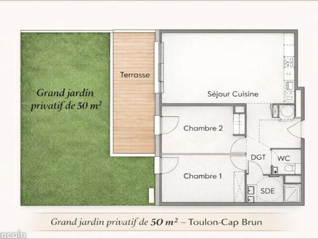 Appartement 3 pièces 58 m²
