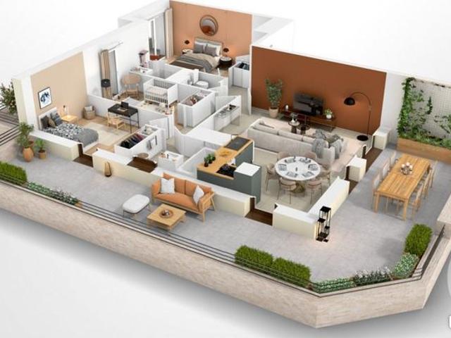Appartement 3 pièces 59 m²