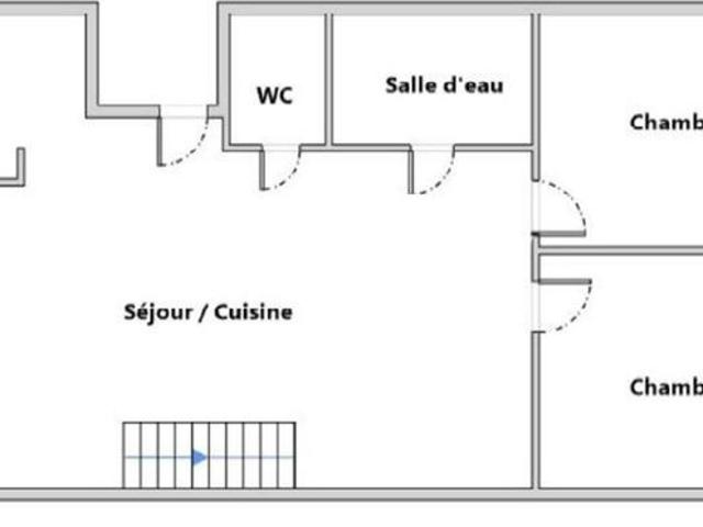 Appartement 3 pièces 59 m²