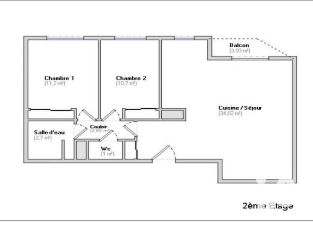 Appartement 3 pièces, 63 m² à louer à Vitry sur Seine 94400