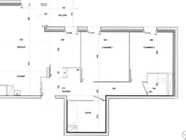 Appartement 3 pièces 63 m²