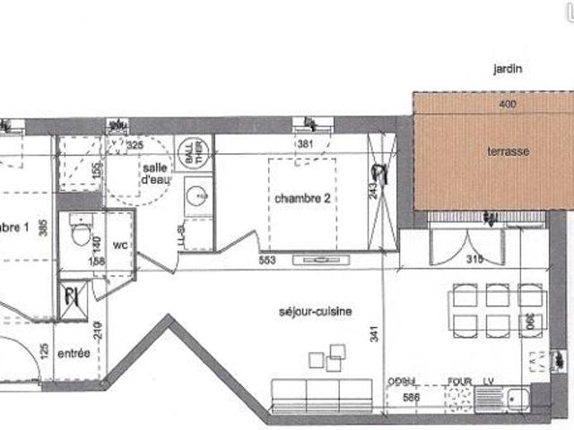 Appartement 3 pièces 63 m²