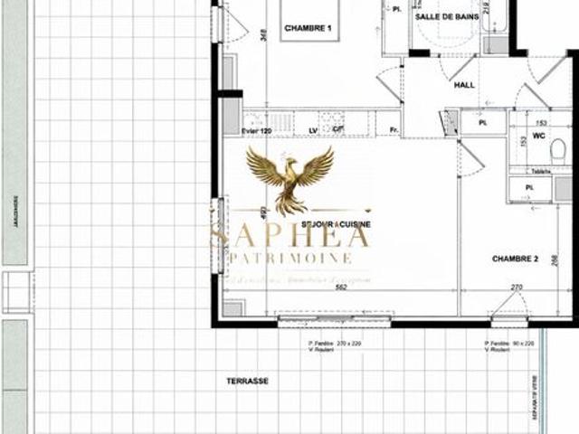 Appartement 3 pièces 63 m²