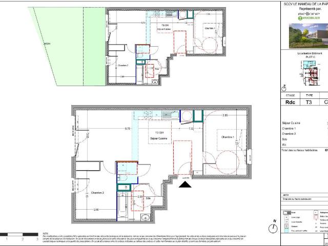 Appartement 3 pièces, 61 m² à louer à Istres 13800