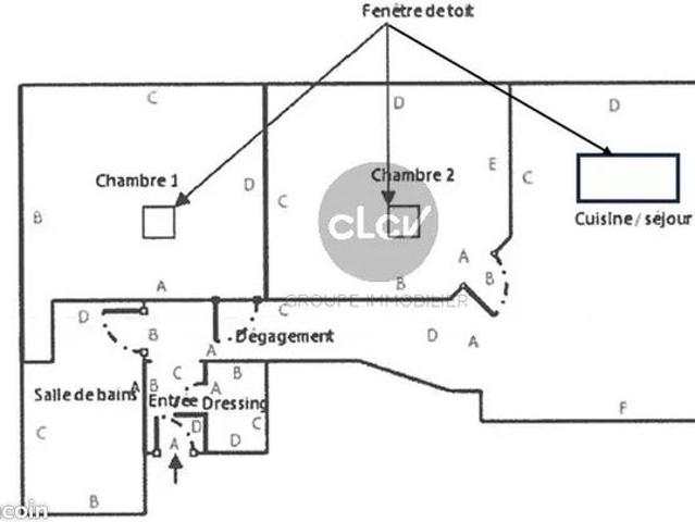 Appartement 3 pièces 61 m²