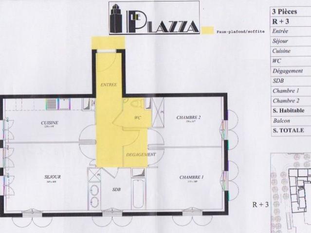 Appartement 3 pièces, 62 m² à louer à Chessy 77700
