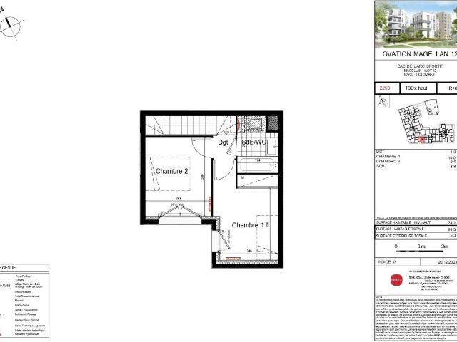 Appartement 3 pièces 62 m²
