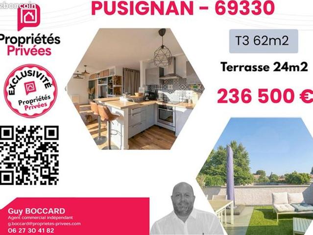 Appartement 3 pièces 62 m²