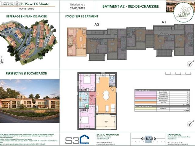 Appartement 3 pièces 62 m²
