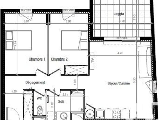 Appartement 3 pièces, 67 m² à louer à Frontignan 34110
