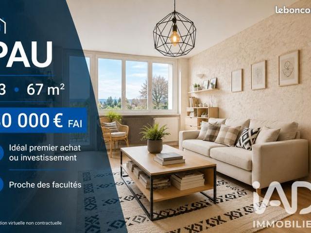 Appartement 3 pièces 67 m²