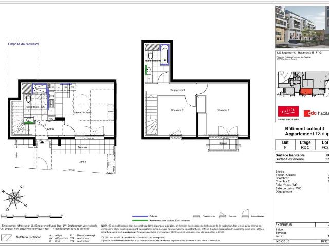 Appartement 3 pièces 67 m²
