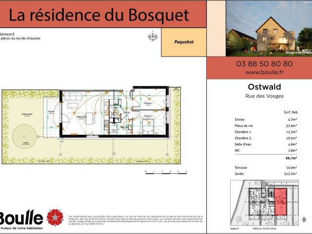 Appartement 3 pièces 67 m²
