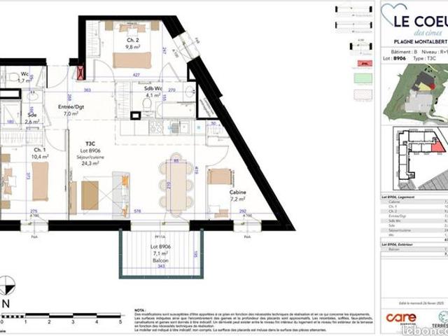 Appartement 3 pièces 67 m²