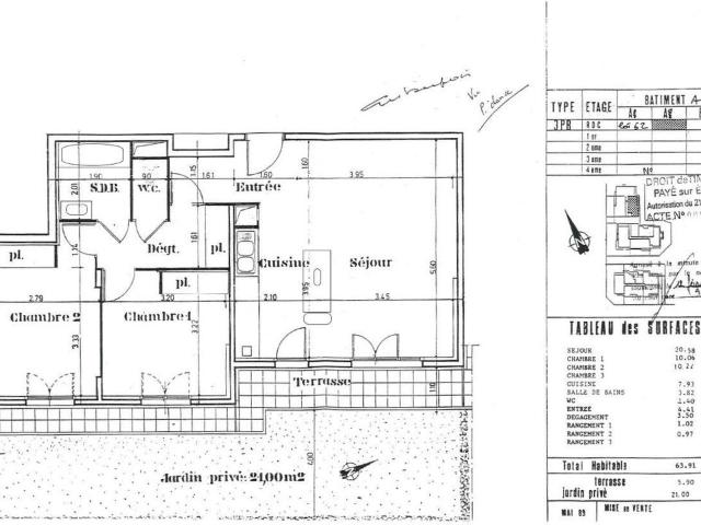 Appartement 3 pièces, 64 m² à louer à Roissy en Brie 77680