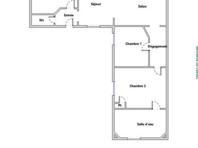 Appartement 3 pièces 64 m²