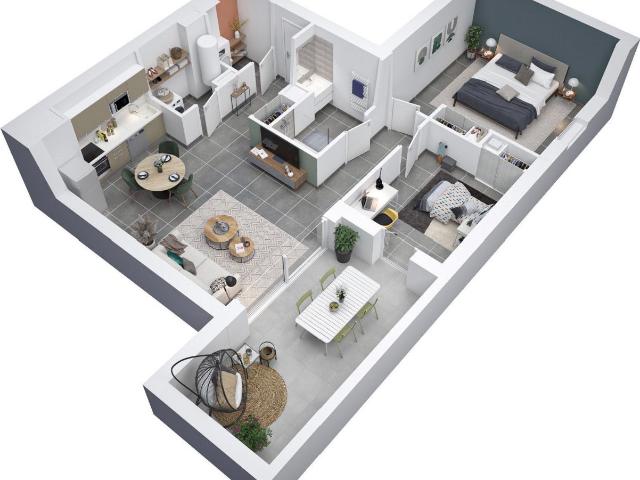 Appartement 3 pièces 64 m²