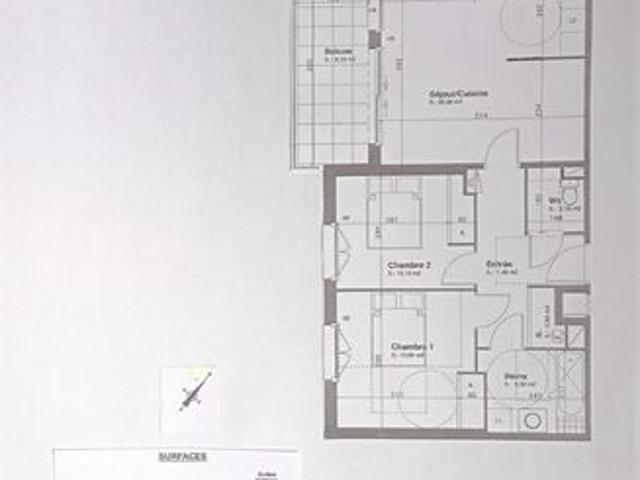 Appartement 3 pièces 64 m²