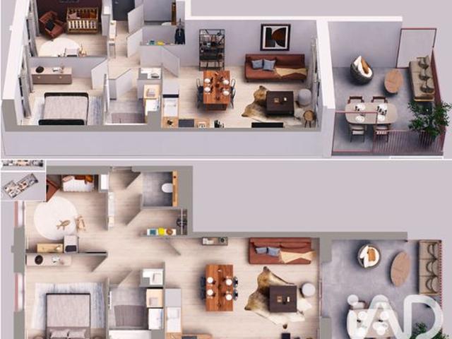 Appartement 3 pièces 64 m²
