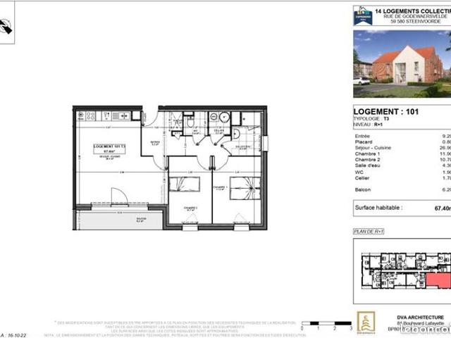 Appartement 3 pièces 68 m²